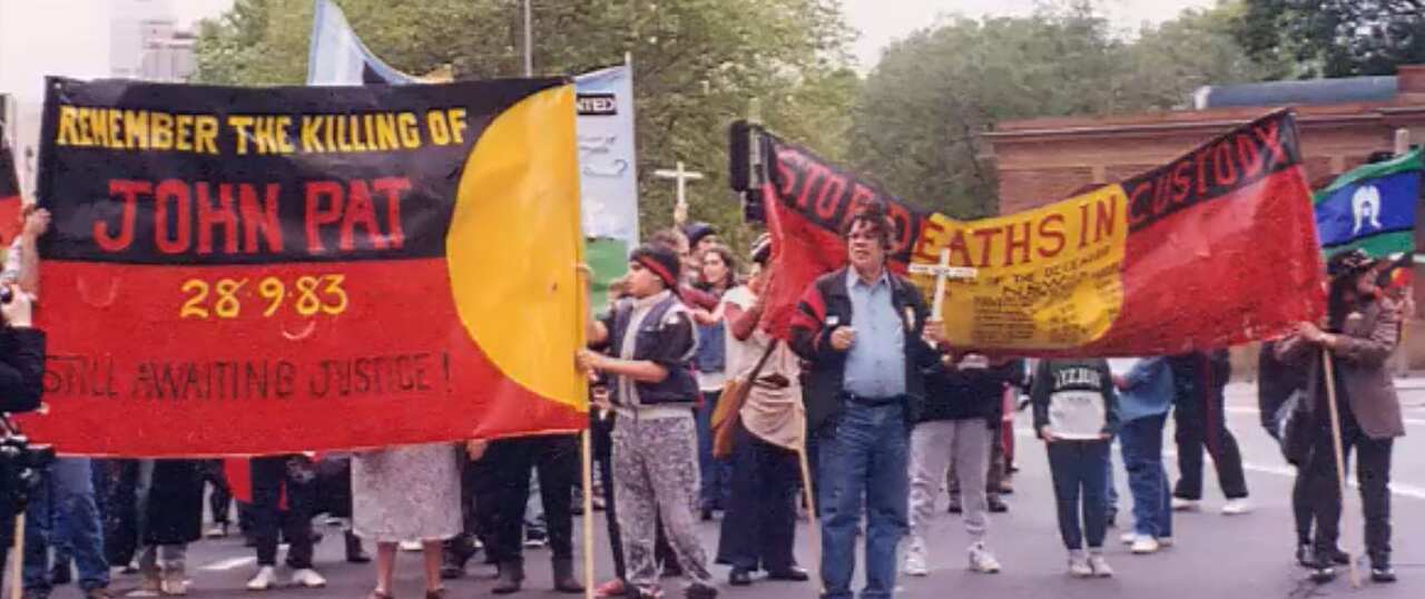 Lloyd McDermott Protesting Deaths in Custody