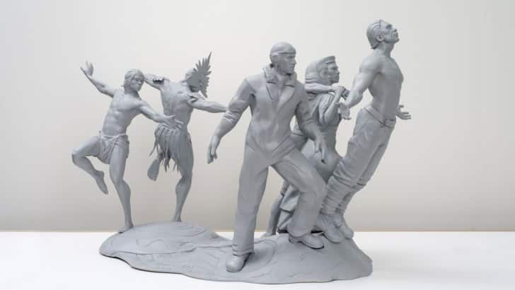 The memorial, which is designed by Wakka Wakka artist, John Smith Gumbula and master sculptor Liam Hardy, 