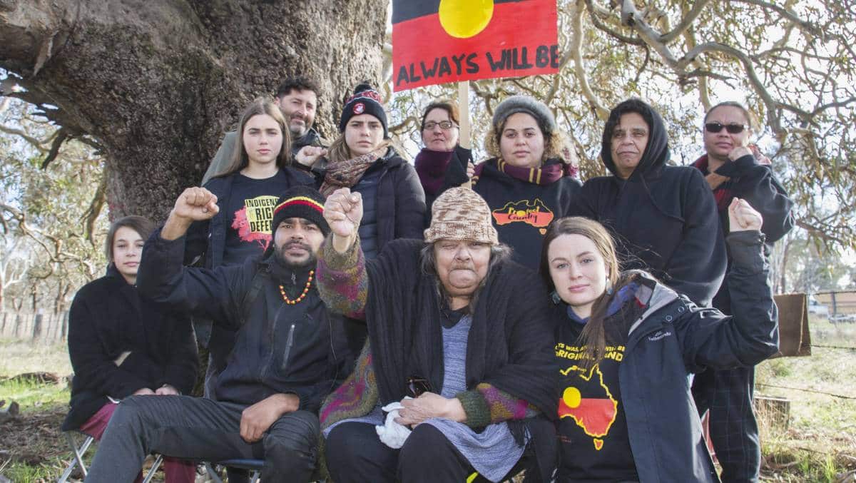 Sissy Eileen Austin with the the Djab Wurrung Heritage Protection Embassy