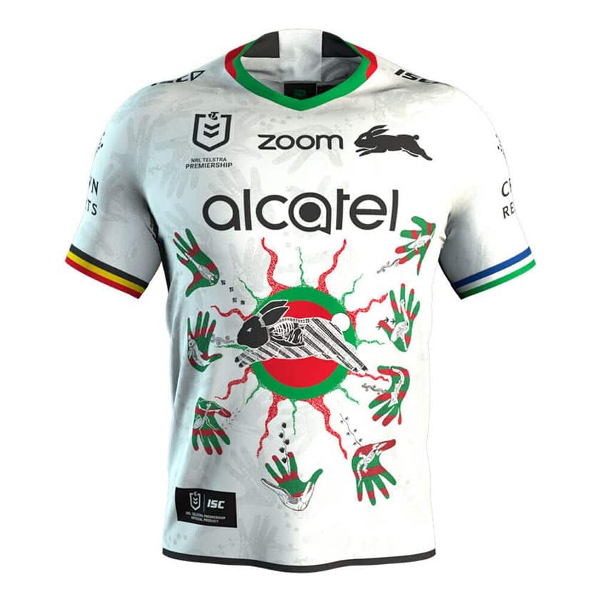 The Rabbitohs Indigenous round jersey.