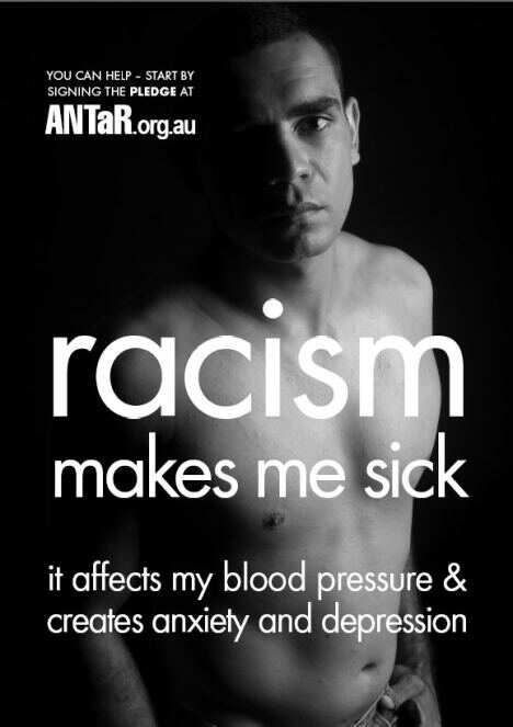 Racism Makes Me Sick poster