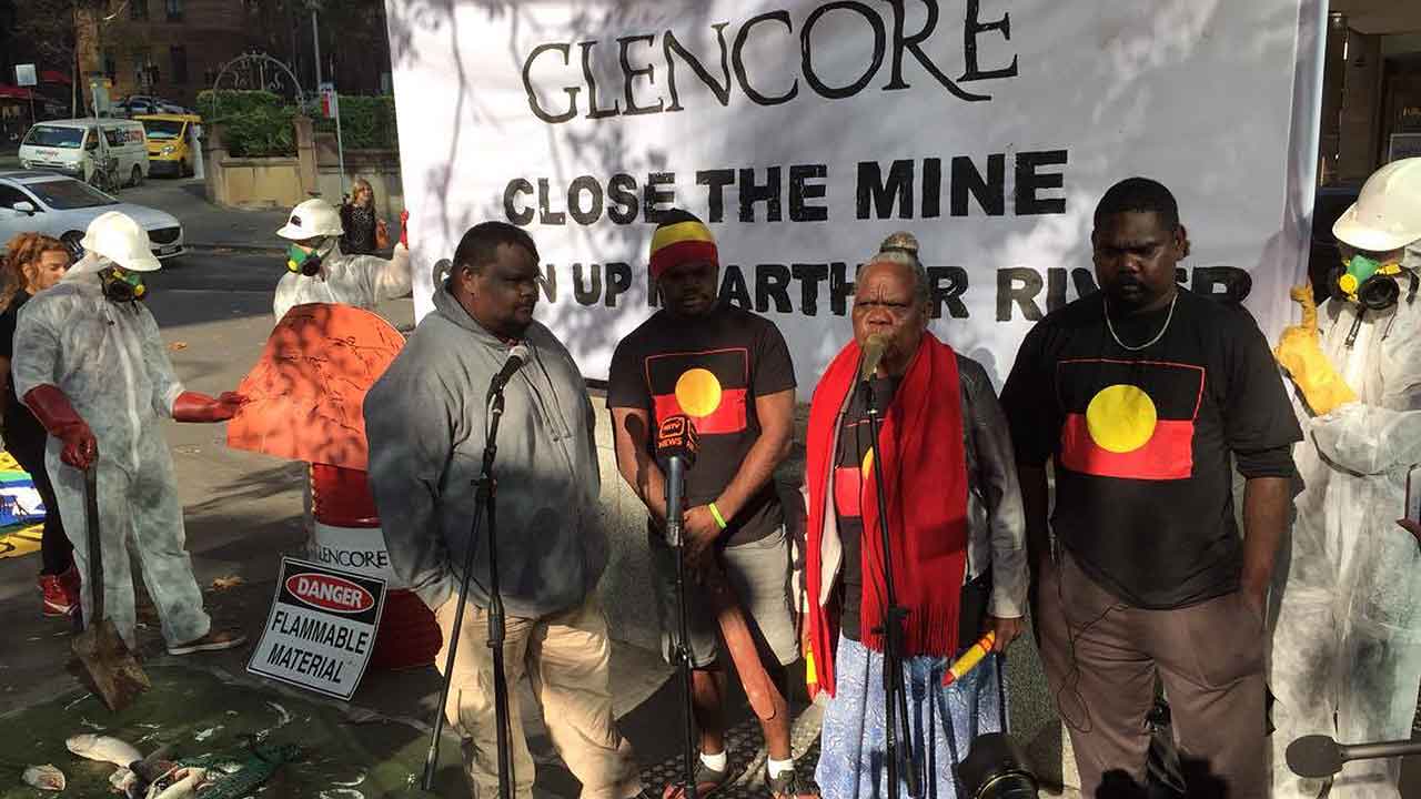 Glencore protest