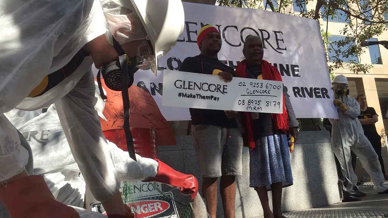 Glencore protest