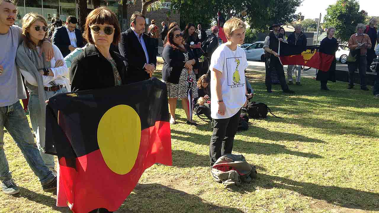 Grandmothers Against Removals rally