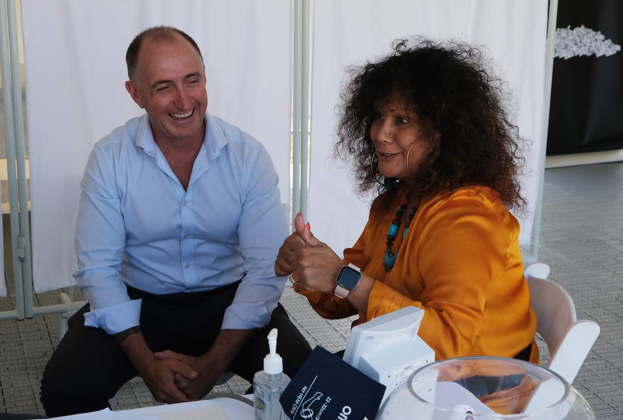 Dr Michael Mosley and Ray Kelly lobbied federal politicians including Malarndirri McCarthy for a change to diabetes treatment approach by the governement