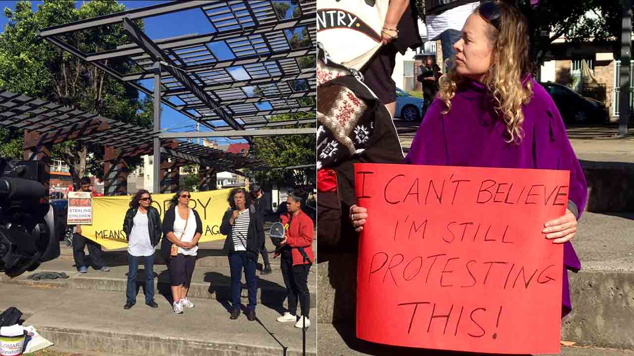 Grandmothers Against Removals rally