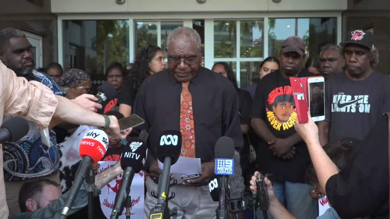 Senior Warlpiri elder Warren Japanangka Williams