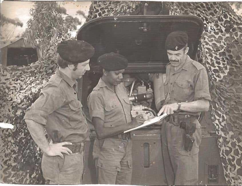 Rosemary Wangerneen in the Army