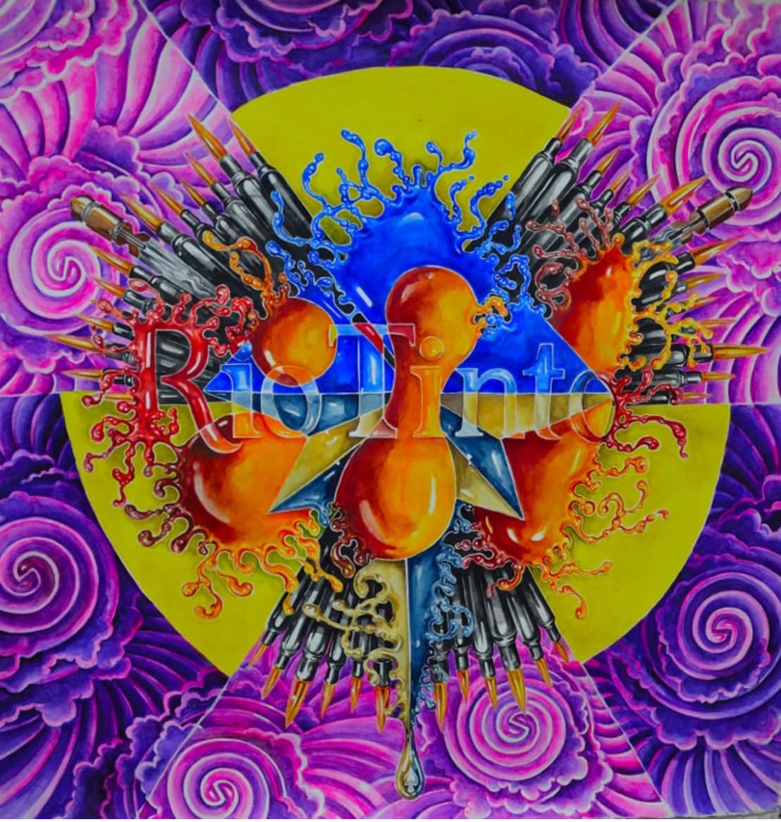 'Small Uranium' 2014-2015. Watercolour on paper.