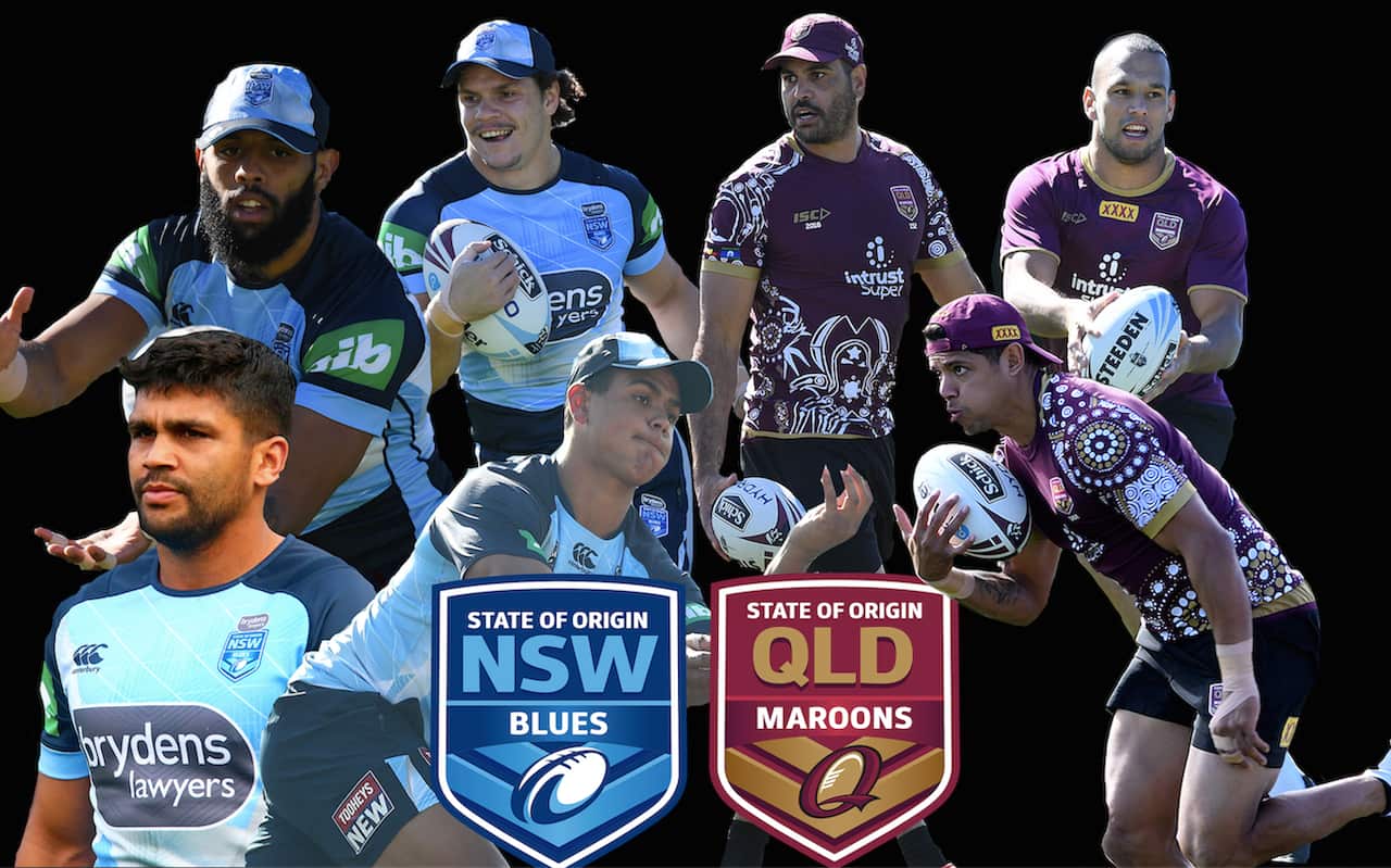 Indigenous Origin Game 1 Players 2018. AAP/Getty Images