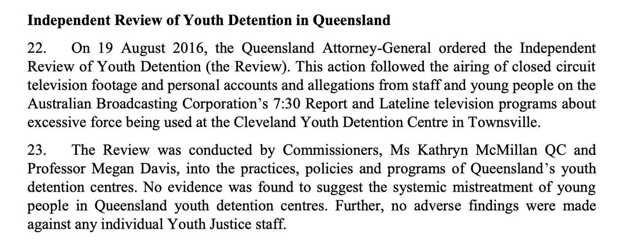 Sourced from the United Nations CERD Report, 27 Dec, 2018