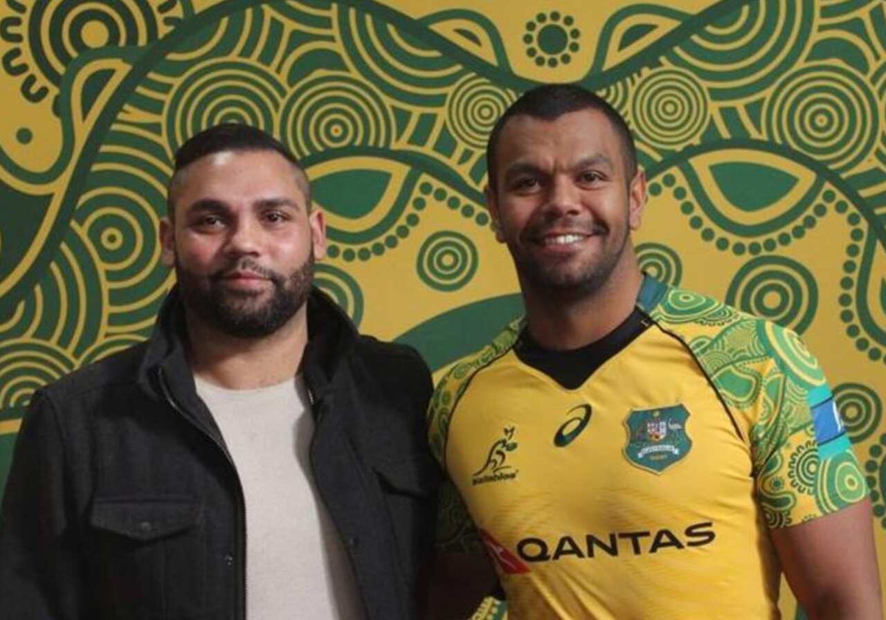 Kurtley Beale and Dennis Golding