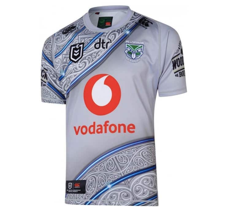 New Zealand Warriors 2019 Indigenous round guernsey  Māori - tangata whenua (people of the land) the indigenous people of New Zealand.
