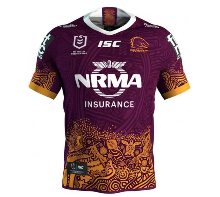 The Brisbane Broncos teamed up with the Deadly Choices organisation for the special design of their 2019 Indigenous round jersey.