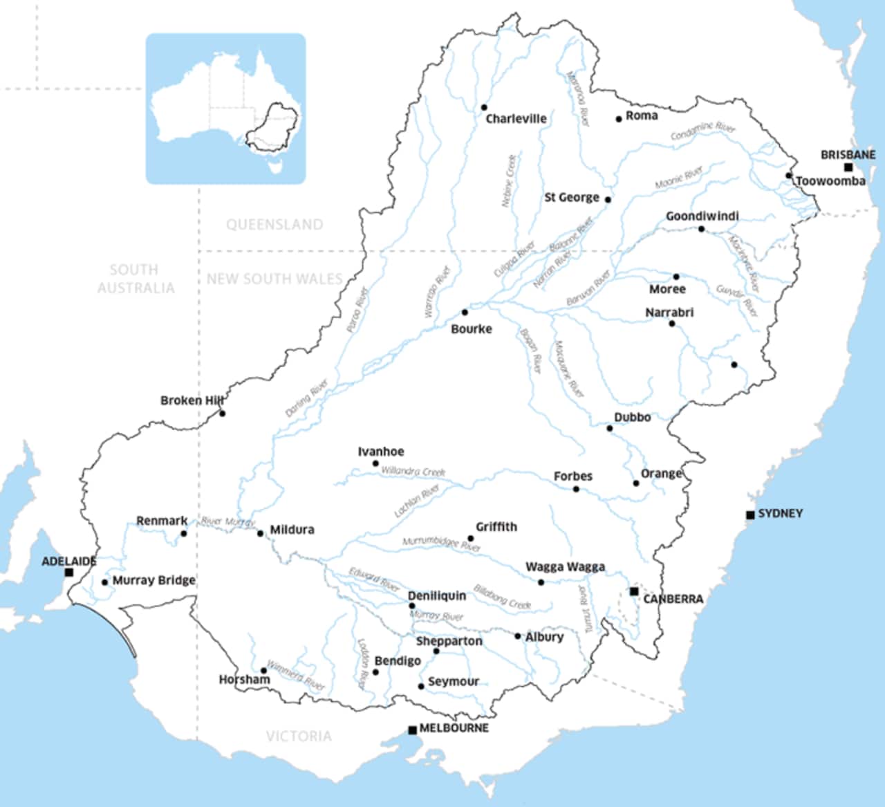 The Murray Darling river system