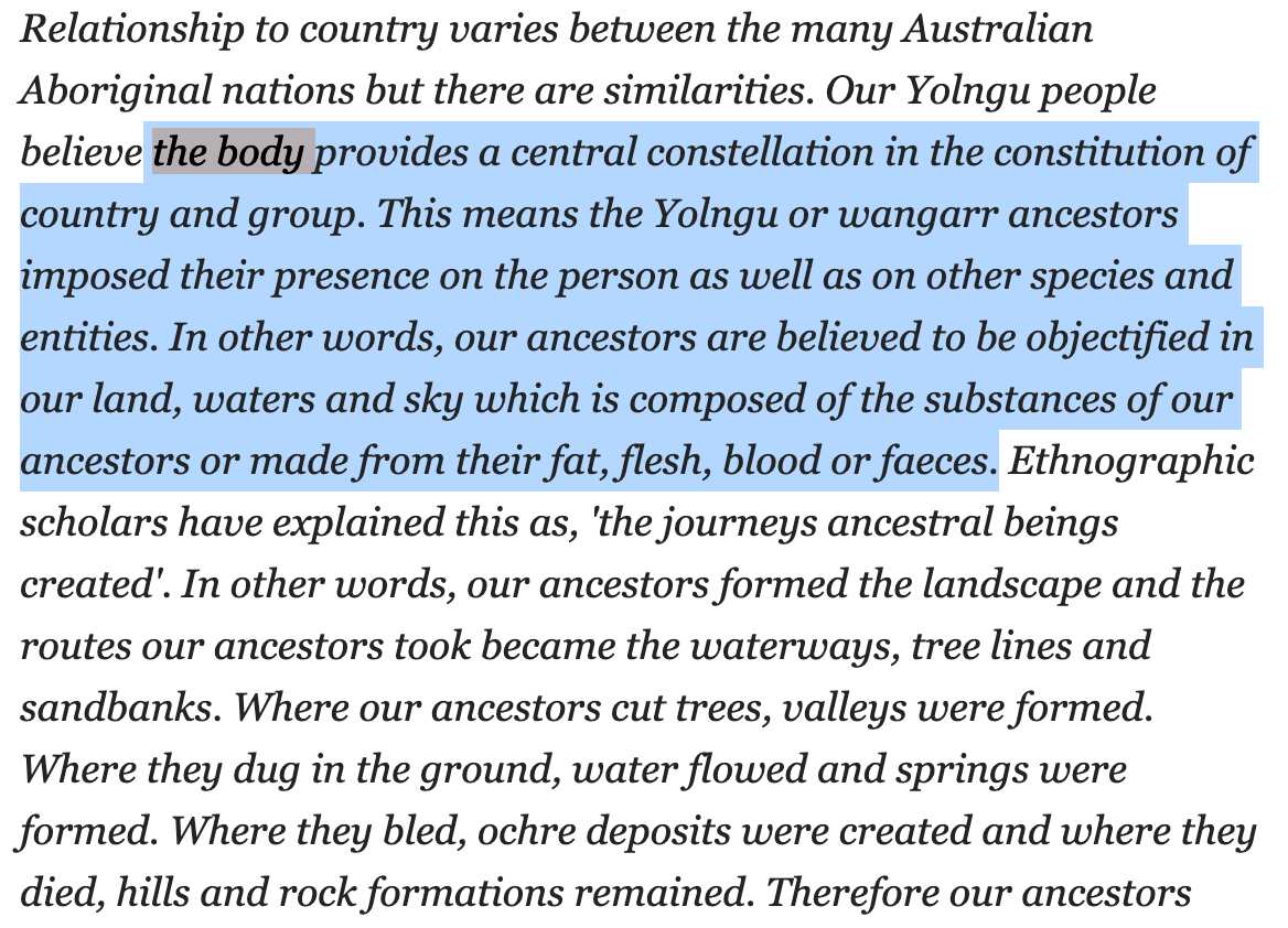 A screenshot of a highlighted section of the letter published by Bolt and attributed to Mr Yumbulul.