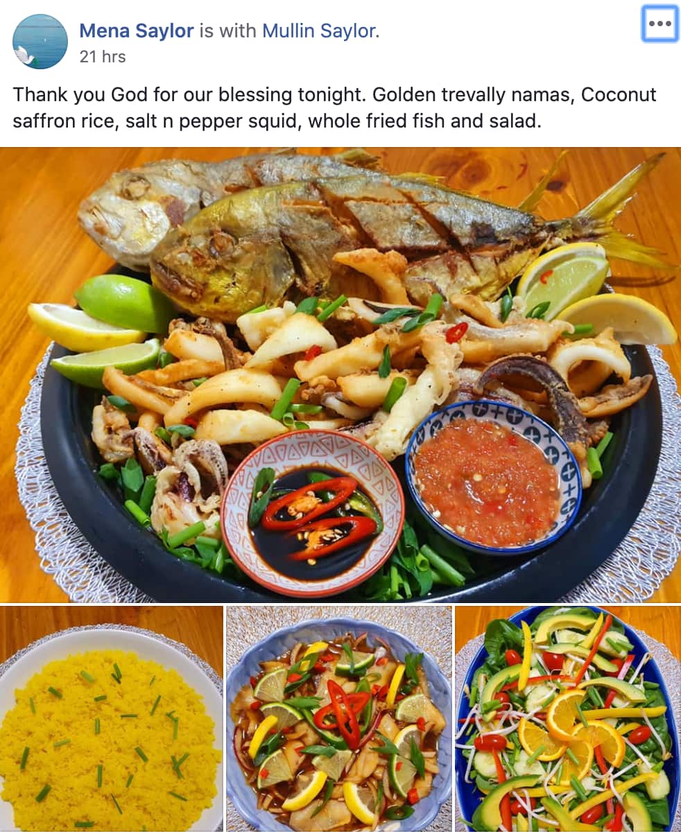 The Saylors from the Torres Strait share their fresh caught seafood meals on 'Mob Feeds'