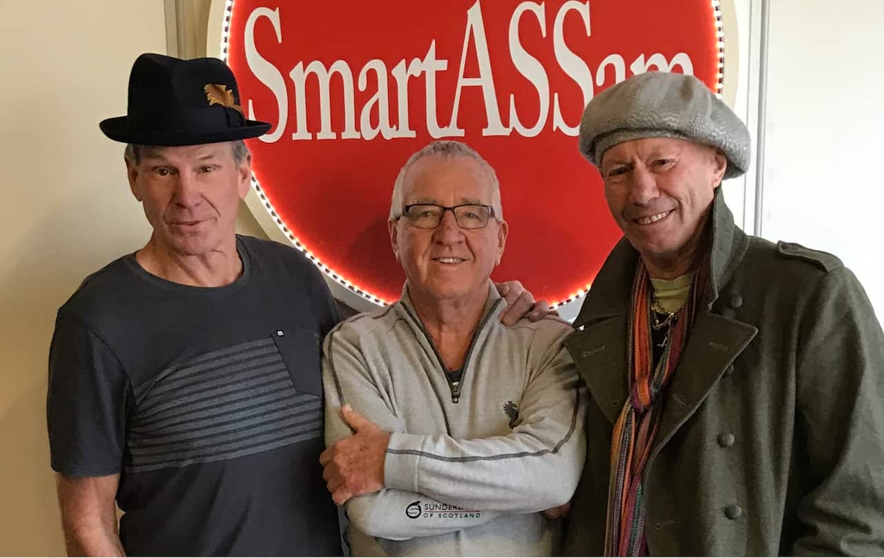 Sam Newman (left), Mike Sheahan (centre) and Don Scott.