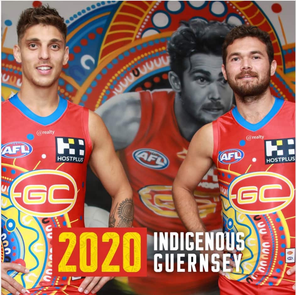 The 2020 Gold Coast Sun's Indigenous round guernsey.