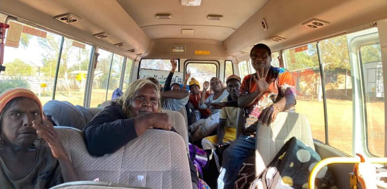 Family and community members from Yuendemu, who were travelling to Darwin for the murder trial of Zachary Rolfe have turned around following news of lockdown