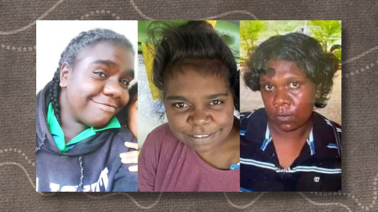 Betty Booth, Shakaya George and Adele Sandy