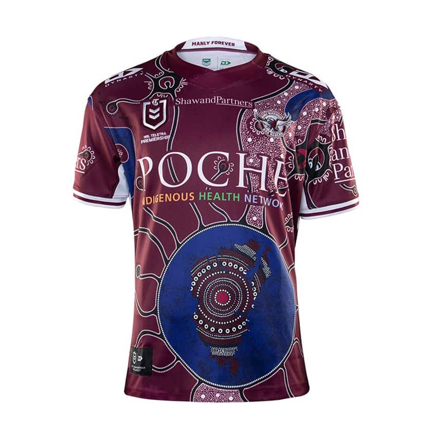 The Manly Sea Eagles Indigenous round jersey.
