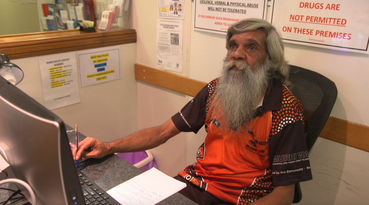 Murri Watch support worker Shane Burr
