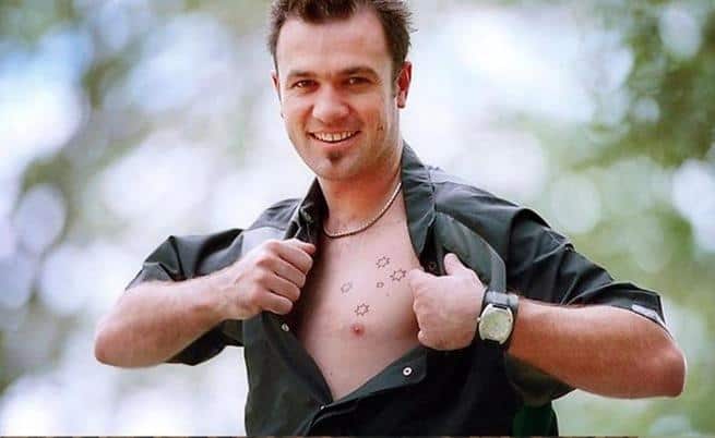 Shannon Noll Southern Cross Tattoo