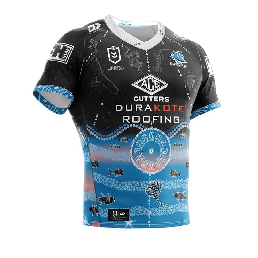 The sharks Indigenous round jersey
