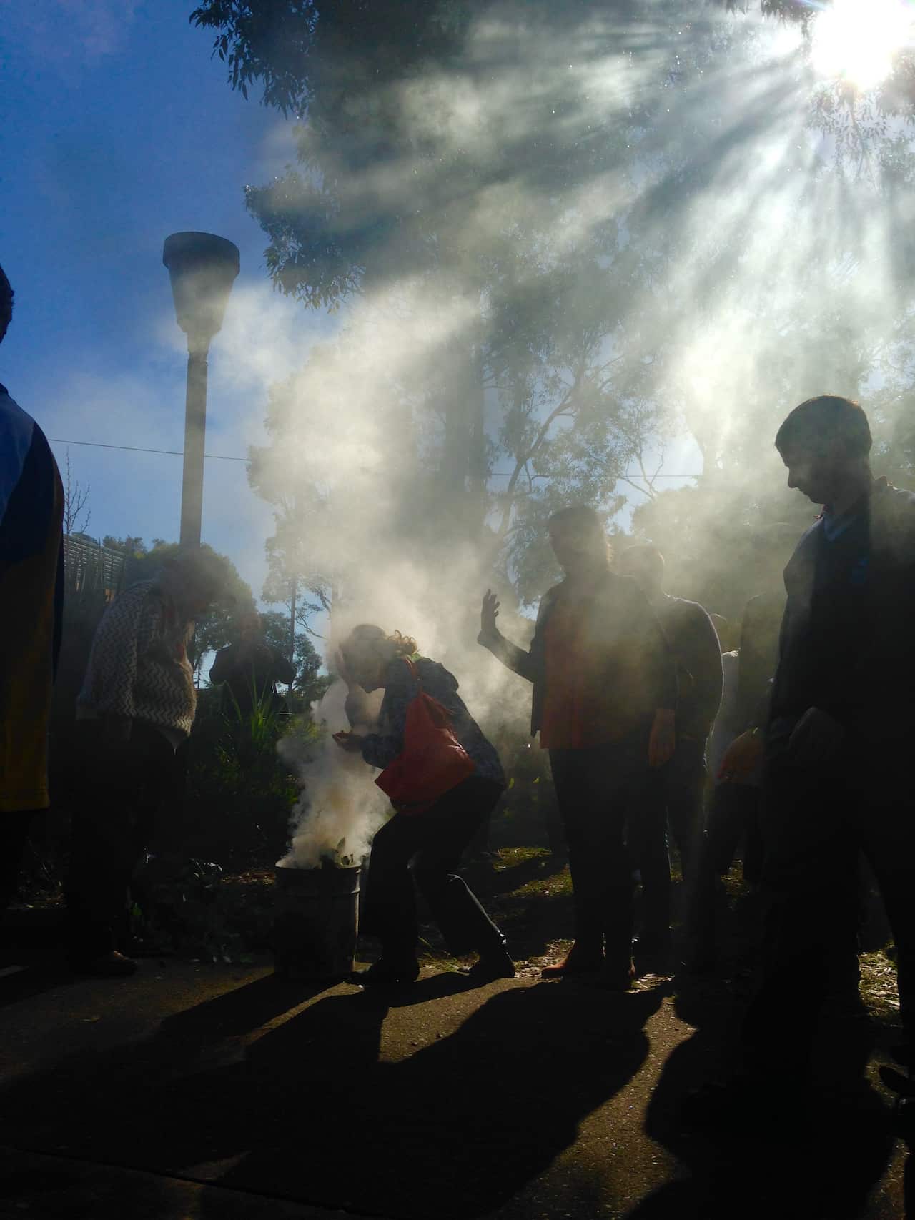Smoking ceremony Mt Druitt