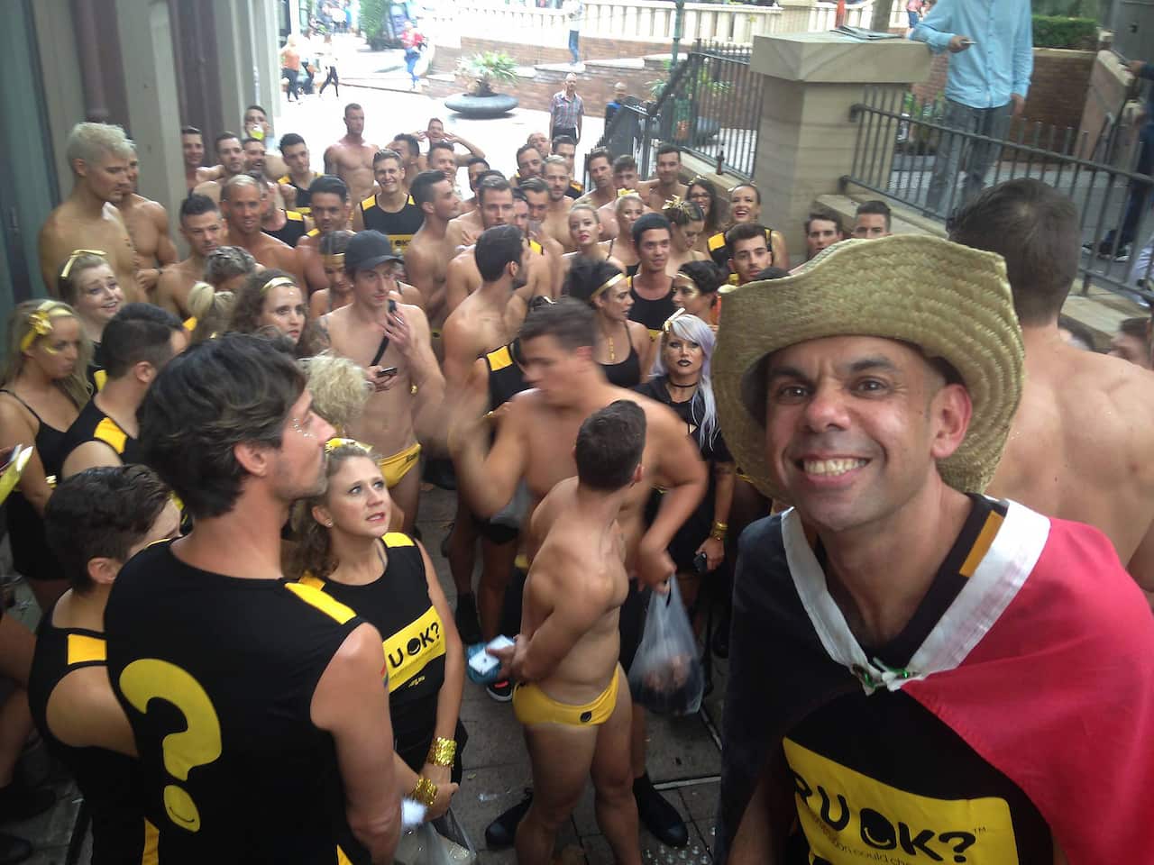 Steven Oliver on last years' R U OK? Float