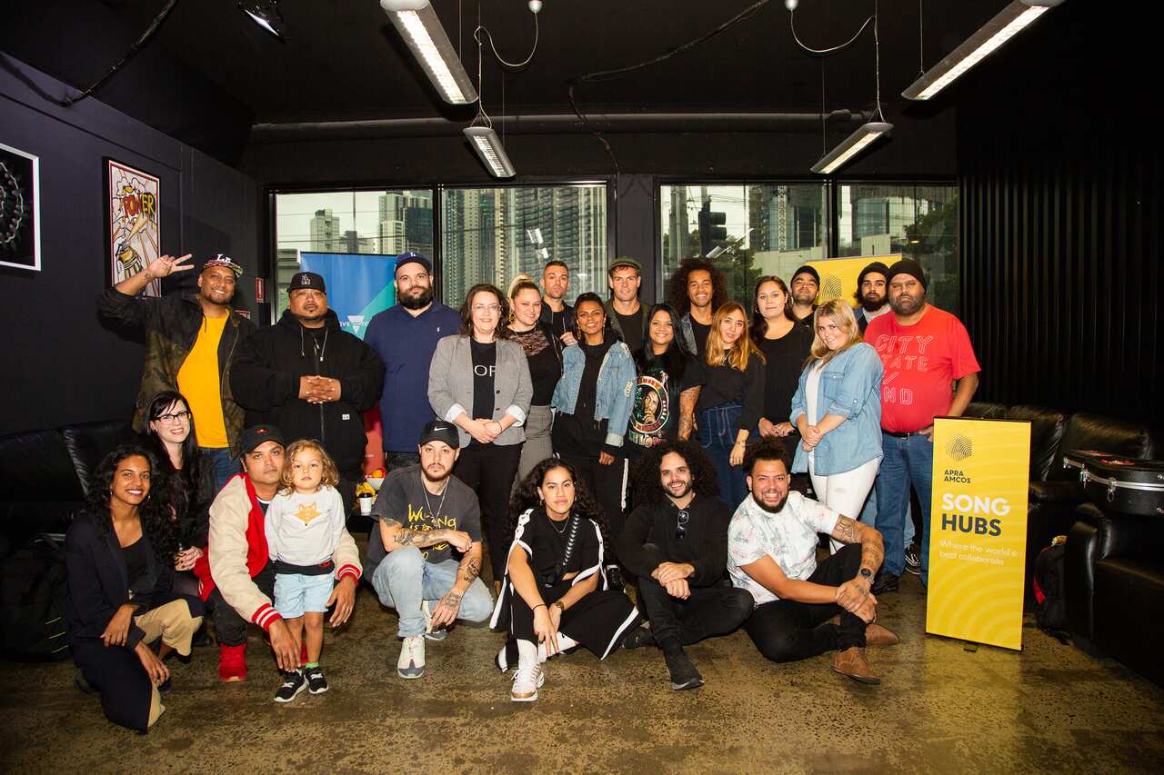 Group shot of the artists