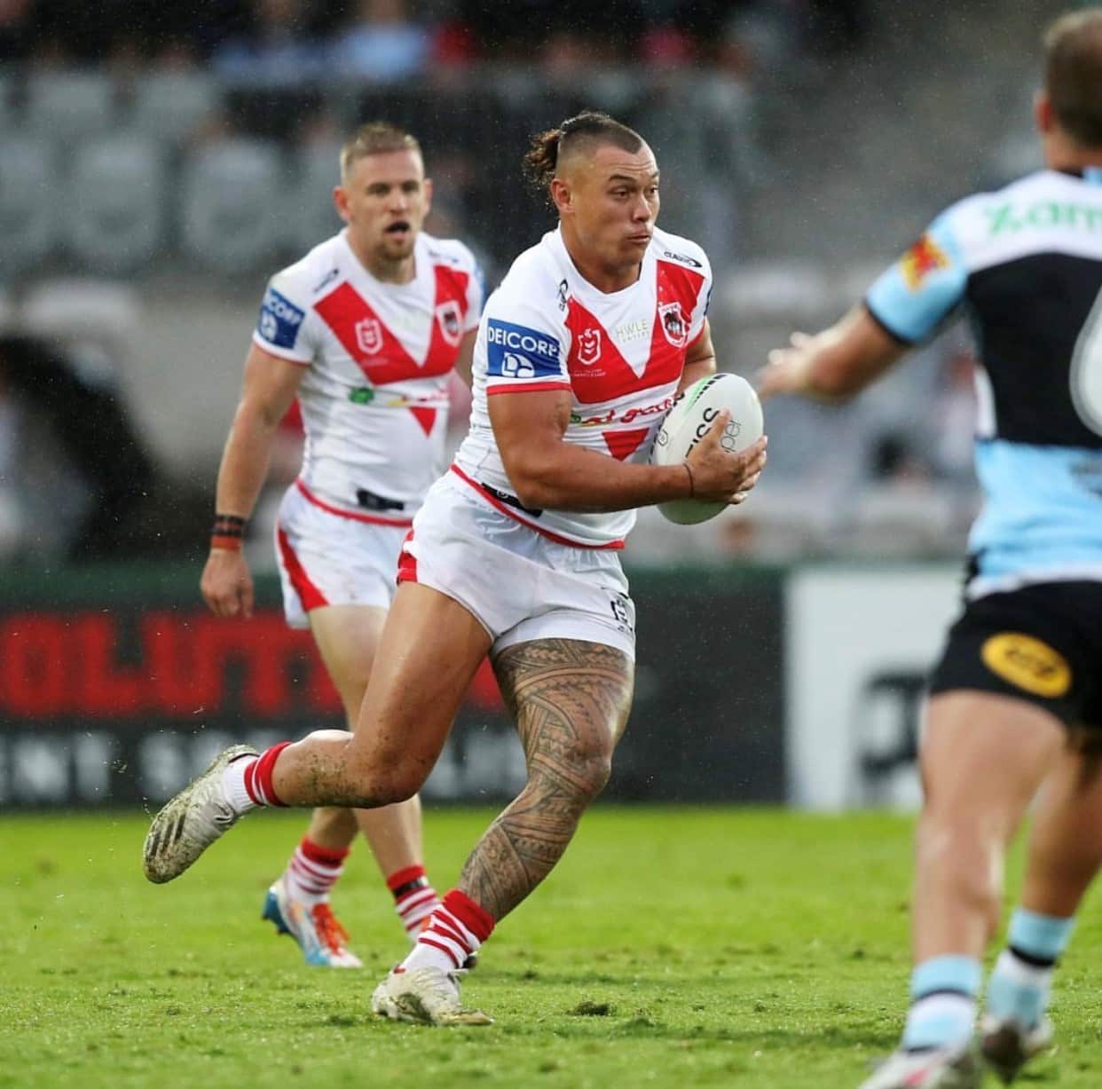 Tyrell Fuimaono playing rugby league