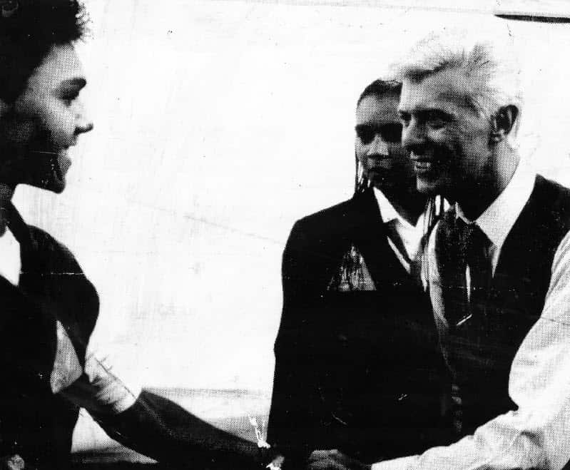 David Bowie and Stephen Page