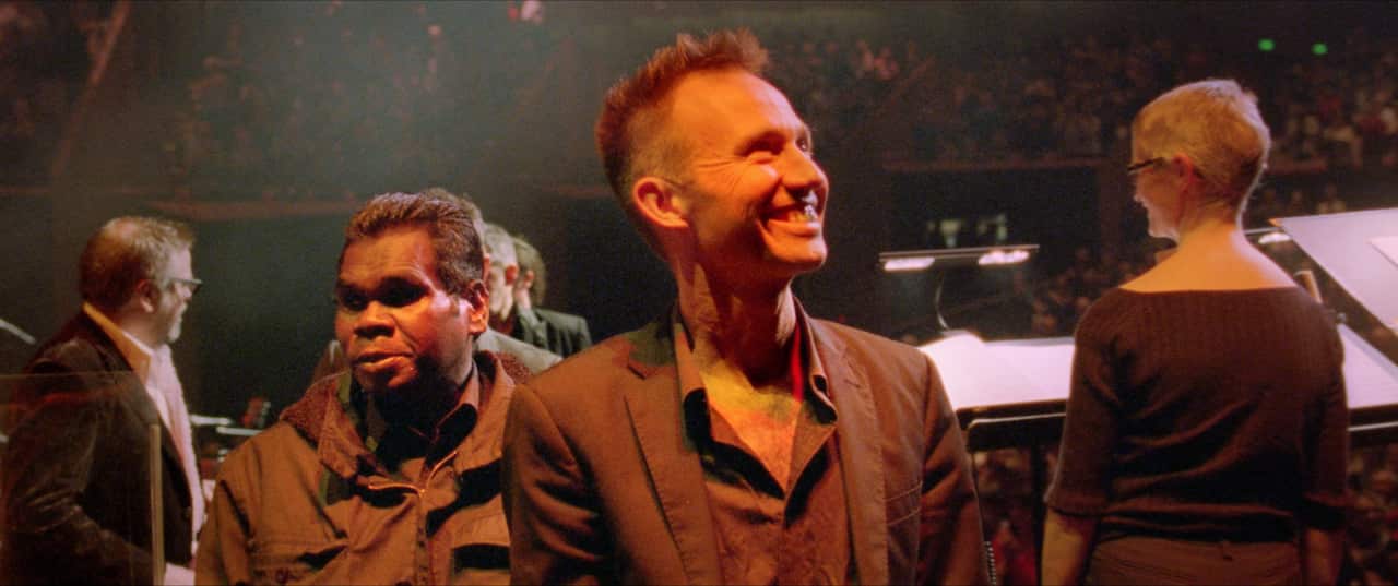 Gurrumul with Skinnyfish music producer and good friend, Michael Hohnen