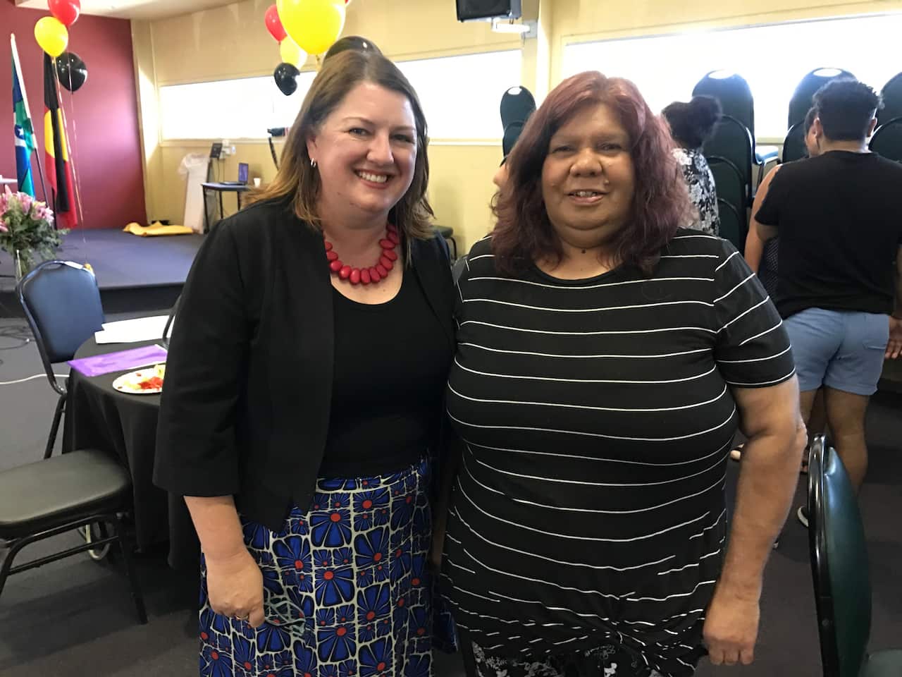 Natalie Hutchins and Aunty Lyn Austin