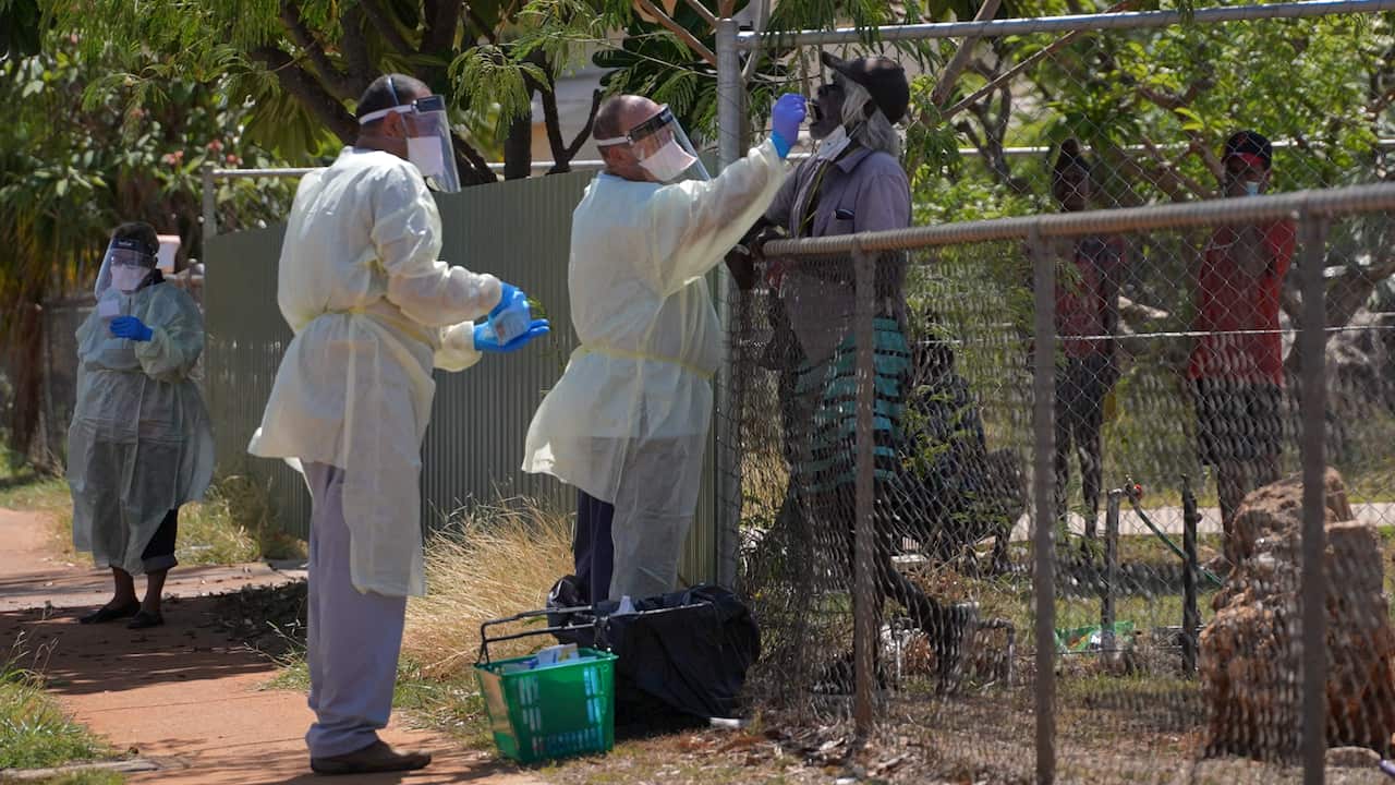 Testing teams were out and about in Katherine East today.