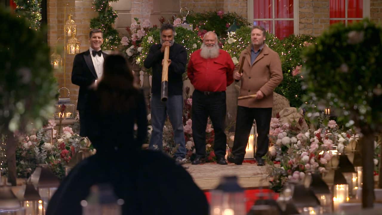 Elders performed a Welcome to Country smoking ceremony on the set of the Bachelorette