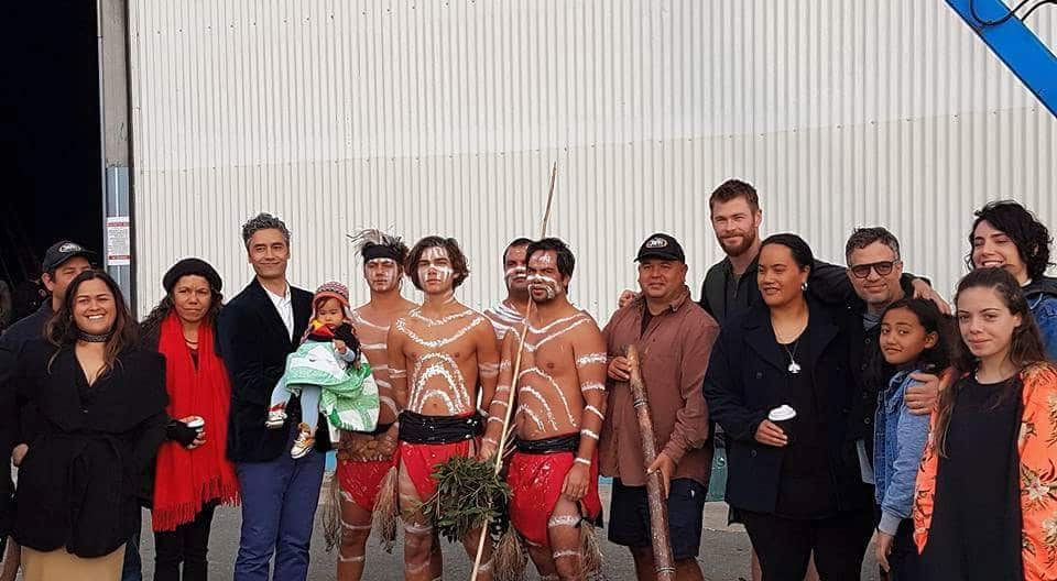 Maori director of Thor:Ragnarok which is being filmed in Australia said they were blessed with a traditional welcome to country by local custodians on the first day on set.