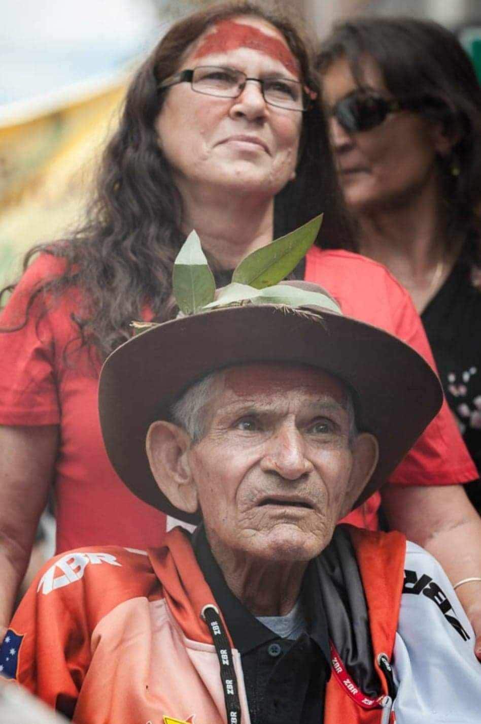 Aunty Dolly Talbott with her father Uncle Dick Talbott