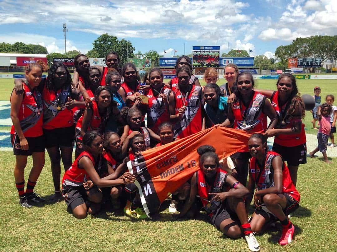Tiwi Bombers girls team