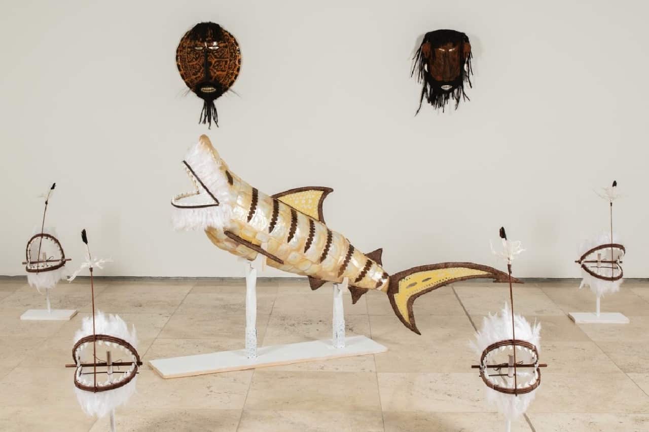 Me Cedar's artwork that will showcase in this year's Cairns Indigenous Art Fair. 