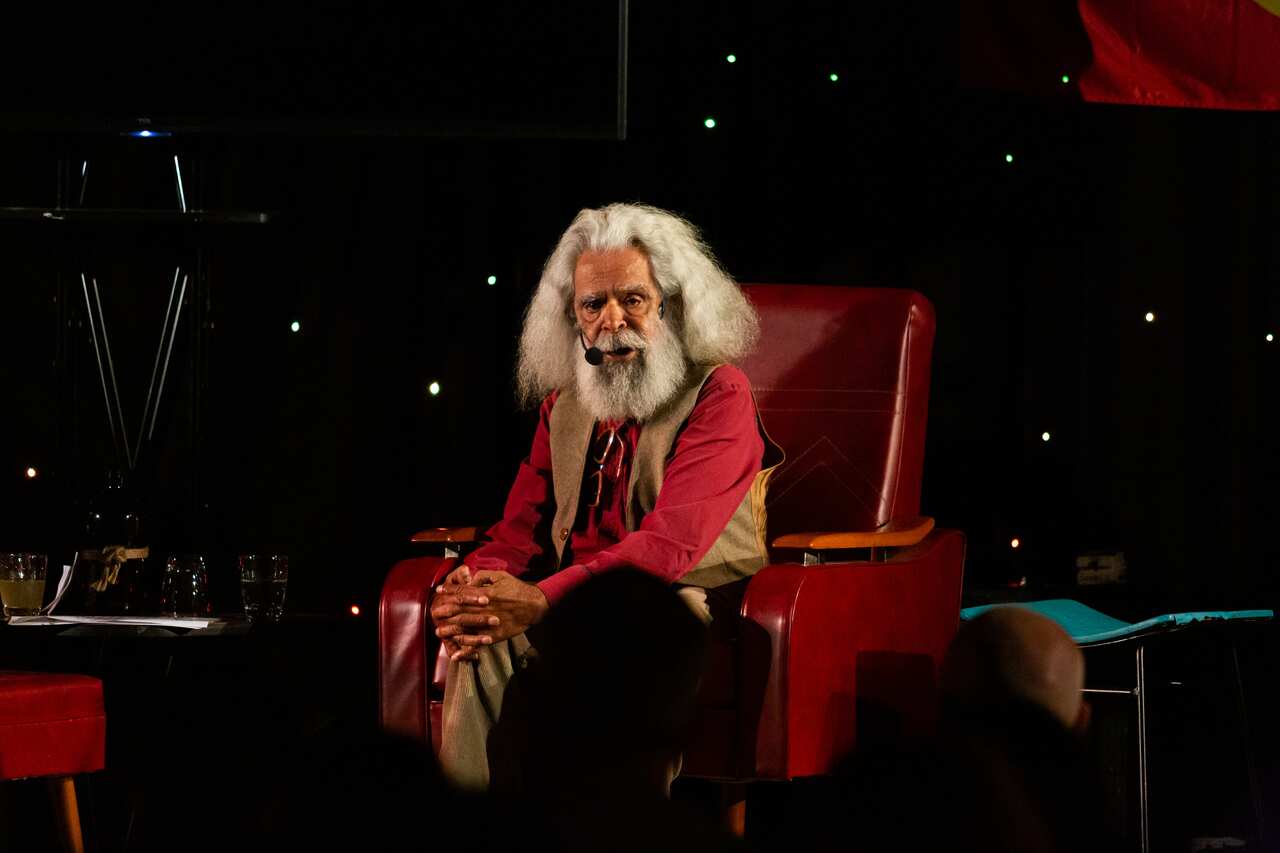 Uncle Jack Charles and Aunty Lola Greeno receive the Red Orche Lifetime Achievement Award