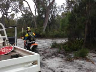An unregistered trail bike, says parks and Wildlife.
