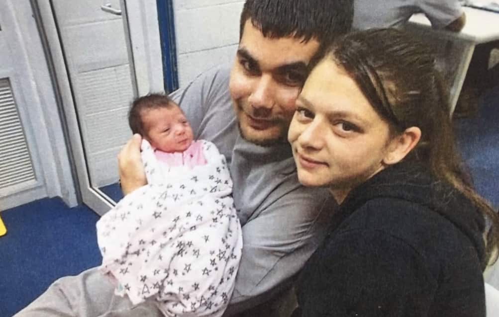 Peter Garlett, Valerie and baby Amaya