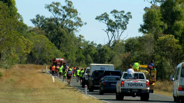 The Darumbul community walks 200km from Taroom to Woorabinda.