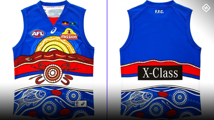The Western Bulldogs guernsey was designed by artist: Nathan Patterson
