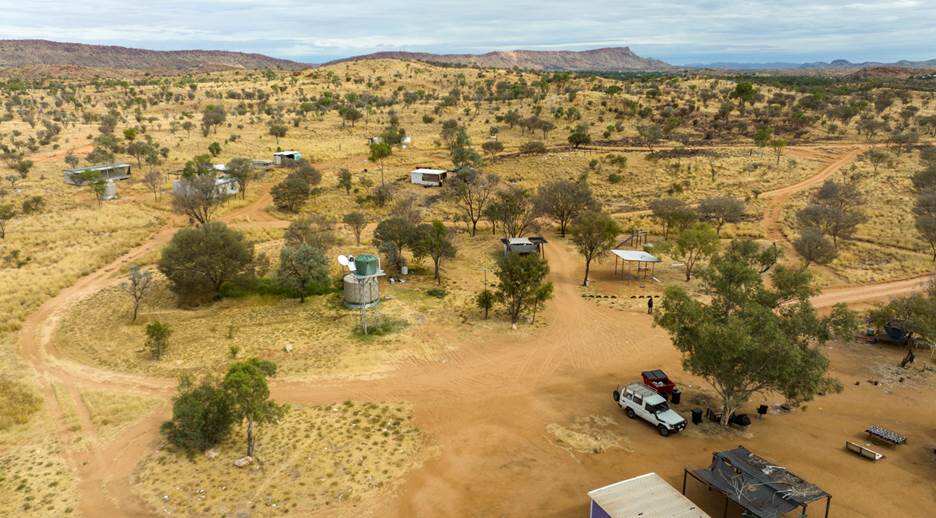 an aerial shot of Irrkerlantye