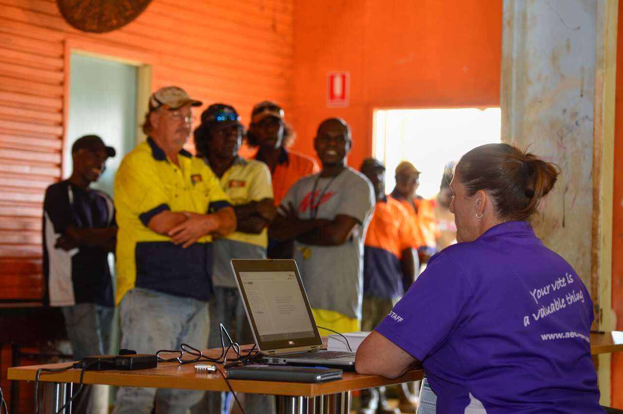 Indigenous Australians are being encouraged to vote.