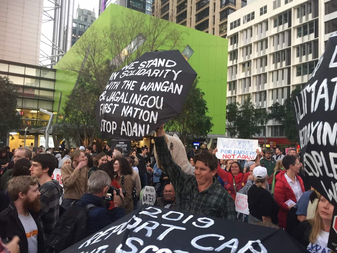 Anti-Adani protest Brisbane